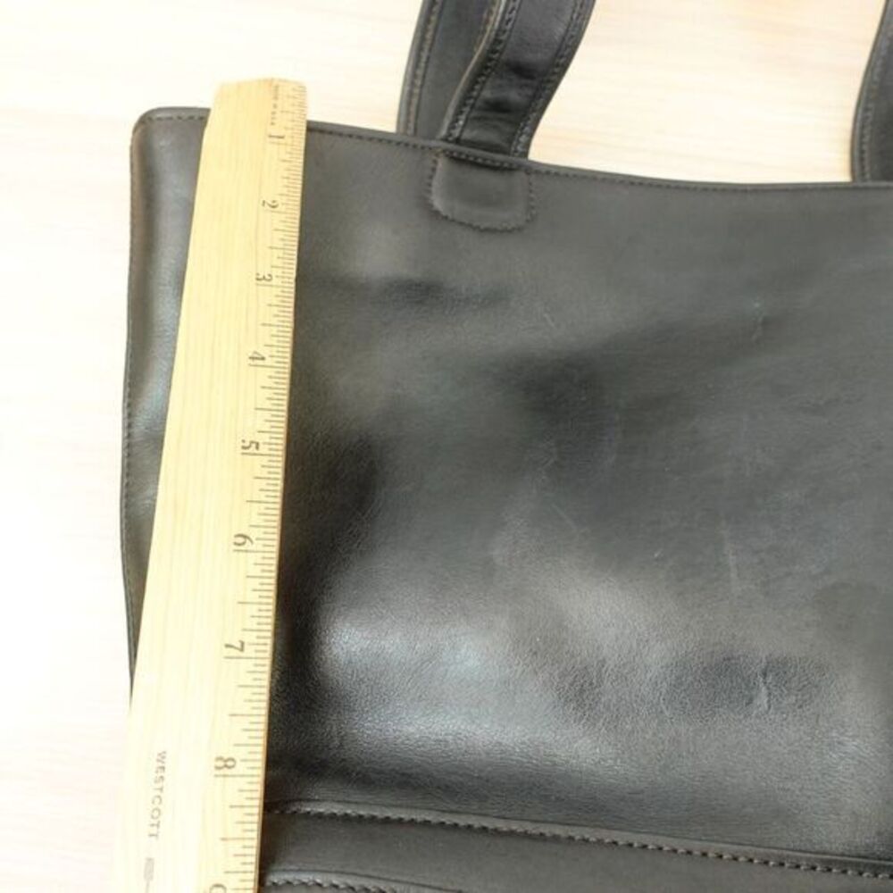 Vintage Coach Bleecker Basket Tote Black Leather‎ Bucket Utility Purse 9302 USA - Picture 7 of 15
